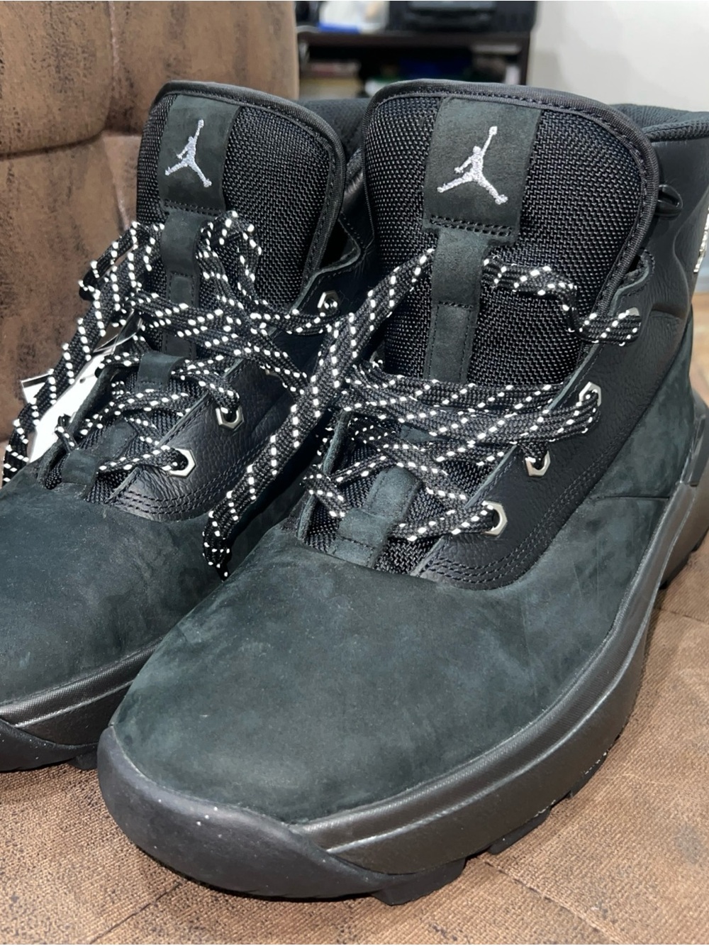 Jordan Men’s Black Suede High-Top Boots